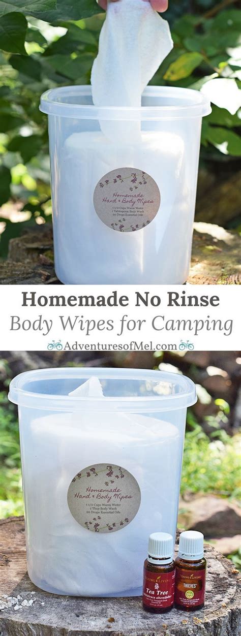 Homemade No Rinse Body Wipes Are Great For Camping And