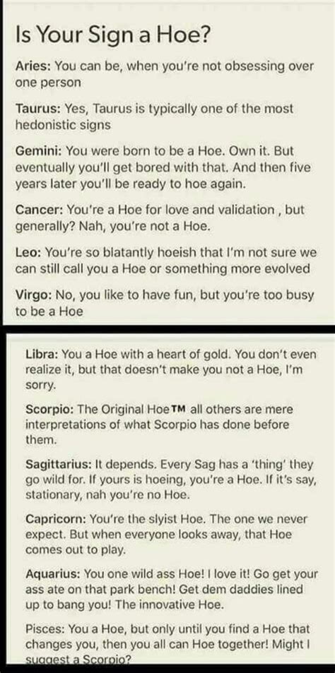 is your sign a hoe aries you can be when you re not