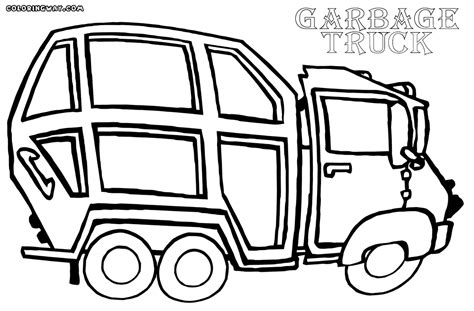 garbage truck coloring pages az coloring pages clipart