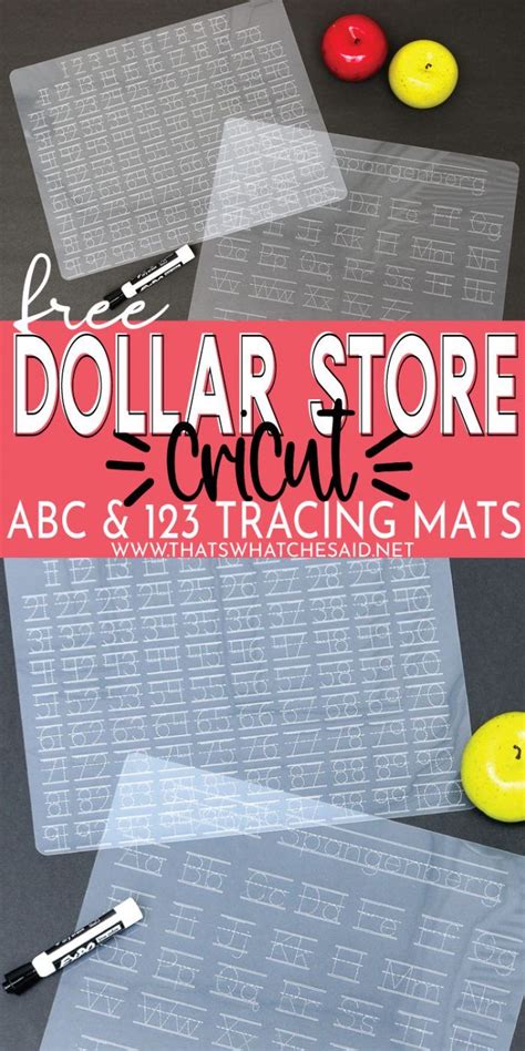 diy dollar store tracing mats  cricut   dollar