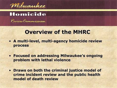 ppt milwaukee homicide review commission restorative justice