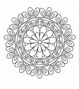 Mandala Coloring Pages Drawing Colouring Sheets Pattern Books Adult sketch template