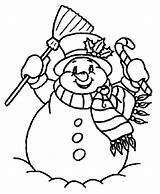 Snowman Coloring Pages Printable Print Winter Christmas Color Snowmen Snow Man Cute Getcolorings Sledding Kindergarten Cartoon sketch template