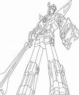 Voltron Coloring Pages Printable Lineart Popular Legendary Defender Library Clipart Template Sketch Coloringhome Line sketch template