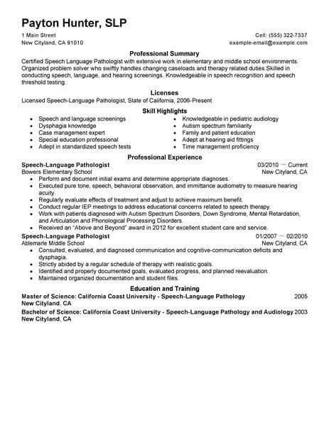 slp resume examples deenajungshopping