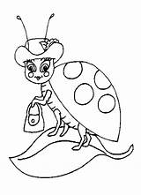 Ladybug Colorat Buburuza Buburuze Joaninha Mariquita Planse Dona Desene Mariquitas Animale P16 Desen Imagini Insecte Copii Primiiani Drawing Coloringhome sketch template