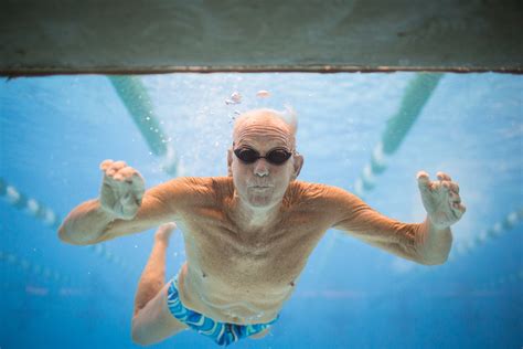 age hasnt stopped  man  swimming  winning wbur news