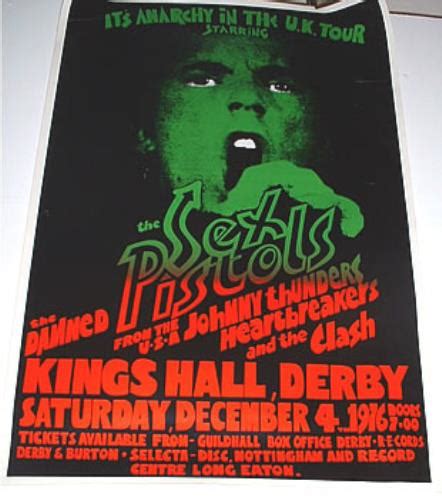 sex pistols anarchy in the uk tour kings hall derby uk poster 318291
