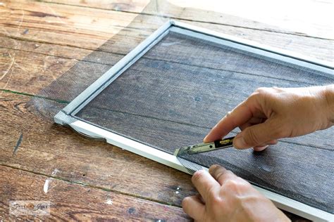 learn   diy replacement window screens  frames yourselffunky junk interiors