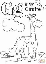Letter Coloring Giraffe Pages Printable Preschoolers Alphabet Preschool Color Kids Abc Words Worksheets Thunderbirds Getdrawings Supercoloring Nyan Cat English Crafts sketch template