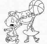 Coloring Pages Basketball Nick Jr Angelica Rugrats Printable Heat Blaze Miami Logo Color Drawing Energy Print Clipart Jersey Getcolorings Tommy sketch template