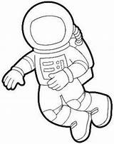 Astronaut Coloring Printable Suit Kids Space Preschool Template sketch template