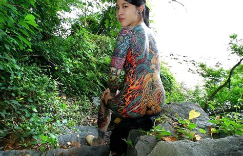 amateur asians tatooed yakuza babe nude in the forest londonlad