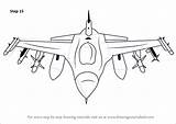 F16 Draw Falcon Drawing Fighting Step Fighter Jets Make Drawingtutorials101 Improvements Necessary Finish Tutorials sketch template