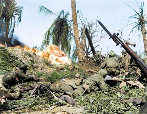 breathtaking colorized  show  horror   war   pacific