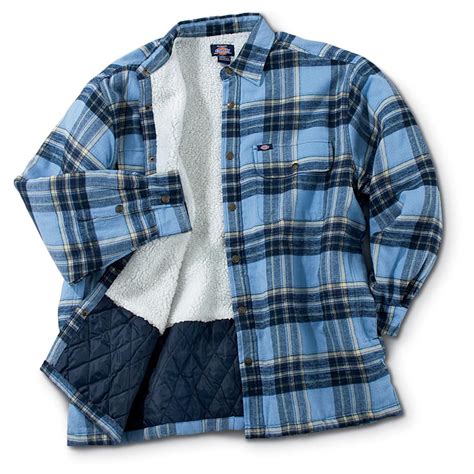 dickies flannel sherpa lined shirt  shirts  sportsmans guide