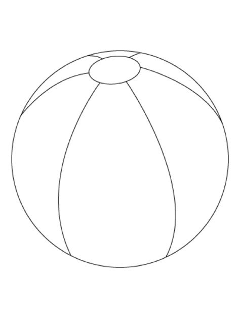 beach ball  objects  printable coloring pages