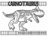 Jurassic Carnotaurus Grady Dinosaurios ぬりえ 恐竜 Truenorthbricks Kolorowanki Dinosaurier Indominus sketch template