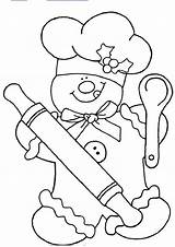 Coloring Gingerbread Pages Man Chef Christmas Drawing Colouring Sheets Ipad Cookie Kitchen Line Color Printable Clipart Boy Girls Kids Adult sketch template