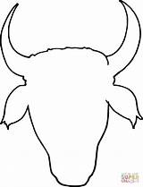 Cow Outline Head Coloring Pages Drawing Printable Outlines Getdrawings Clipart Through Clip sketch template