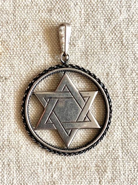 judaica wspanialy wisiorek star  david amulet catawiki