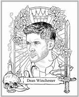 Supernatural Dean Colorir Winchester Desenhos Sobrenatural Tales sketch template