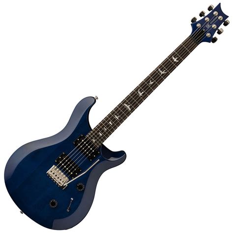 disc prs se standard  electric guitar translucent blue  gearmusic