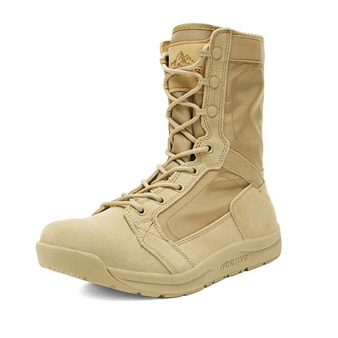 nortiv  nortiv  mens sand military tactical boots lightweight leather work boots delta high
