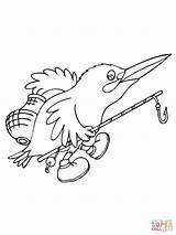 Kingfisher Coloring Pages Cartoon Fishing Go Bird Drawing Birds Getdrawings Printable Online sketch template