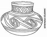 Pottery Coloring Pages Template Native American sketch template