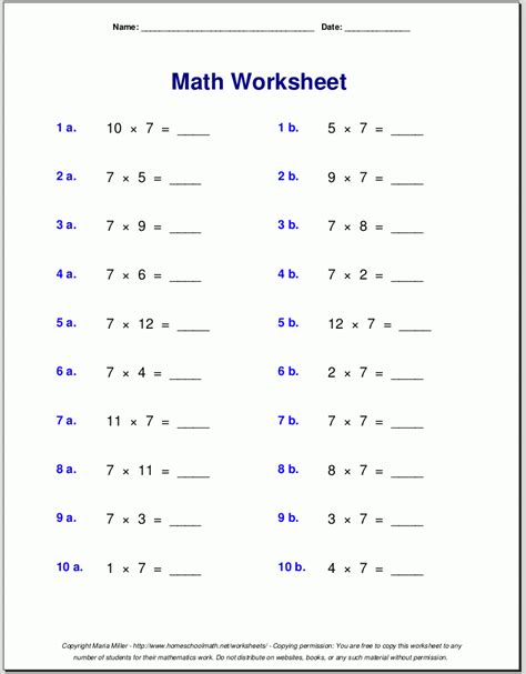 grade math review worksheet printable elementary math printable