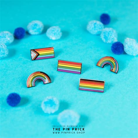 the bisexual rainbow enamel pin