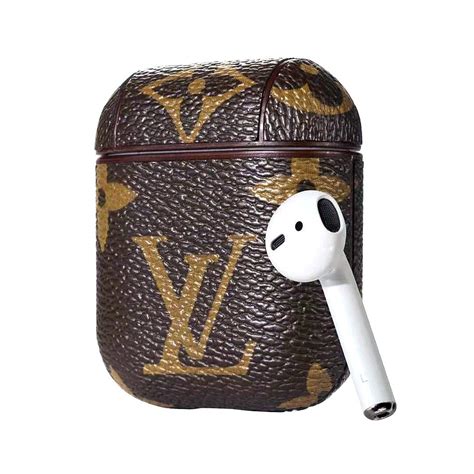 airpods luxury leather case cover   keychain clip elegant character designer cute