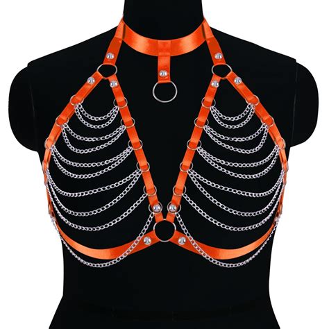 collar bdsm harness erotic fetish lingerie belt crop tops cage sexy