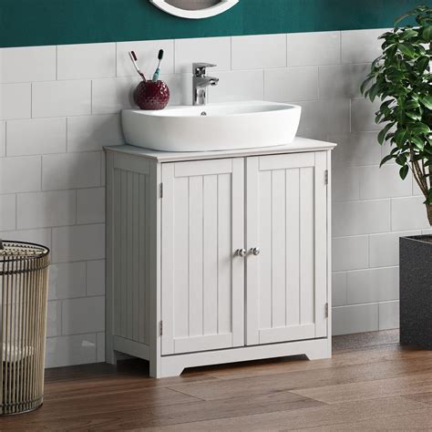 ssline  sink vanity cabinet  standing bathroom sink cabinet  pedestal hole white