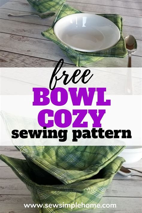 microwave bowl cozy pattern sew simple home