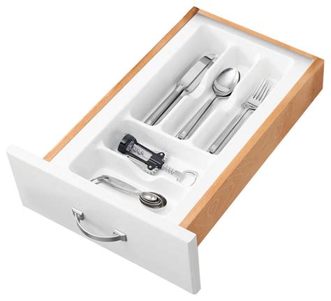 small almond cutlery tray drawer insert contemporary kitchen drawer organizers  rev  shelf