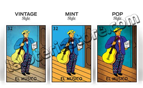 Canvas 8x10 El Musico Loteria Card Stretched And Ready To