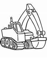 Coloring Kids Printable Pages Excavator Topcoloringpages Classic sketch template