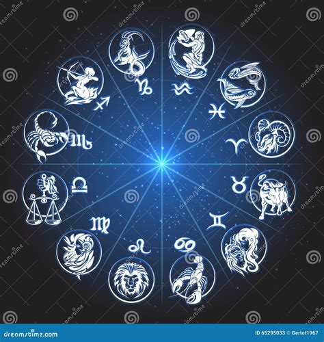 de horoscoop van de dierenriemcirkel vector illustratie illustration  steenbok boogschutter
