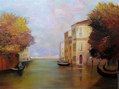 Old Good Venice Oil Painting On Canvas купить на