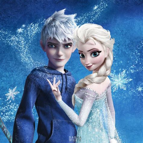 Jack And Elsa Jelsa By Dashawhite On Deviantart Jelsa Jack Frost