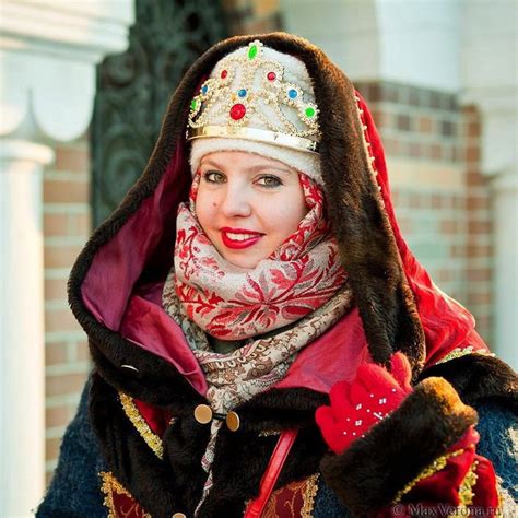 Russian Woman In Traditional Attire Russian Women Russian Clothing