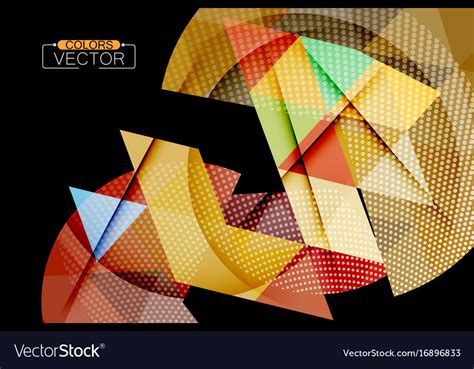 triangle geometric shape colors royalty  vector image