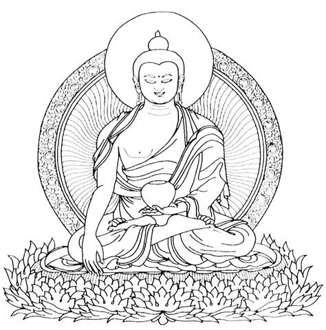 coloring pages  buddha coloring home