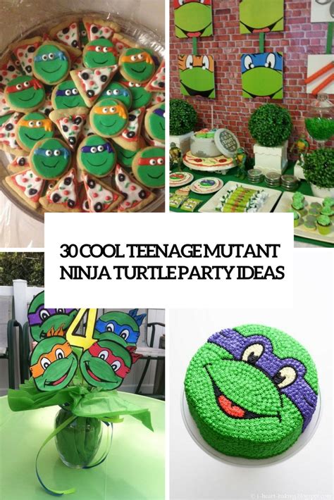 cool teenage mutant ninja turtles party ideas shelterness