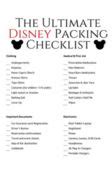 ultimate disney packing checklist   disney world trip