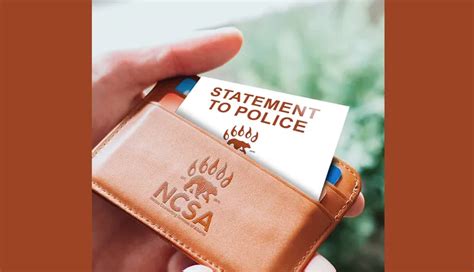 statement  police wallet card ncsa connections