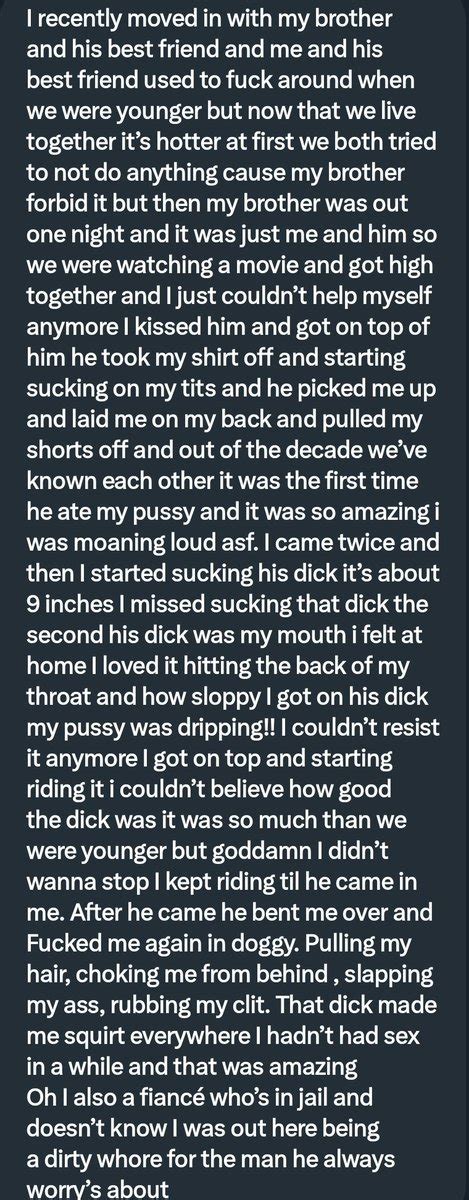 pervconfession on twitter she moved in with her brother and his