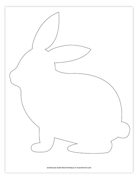 printable template  easter bunny printable templates